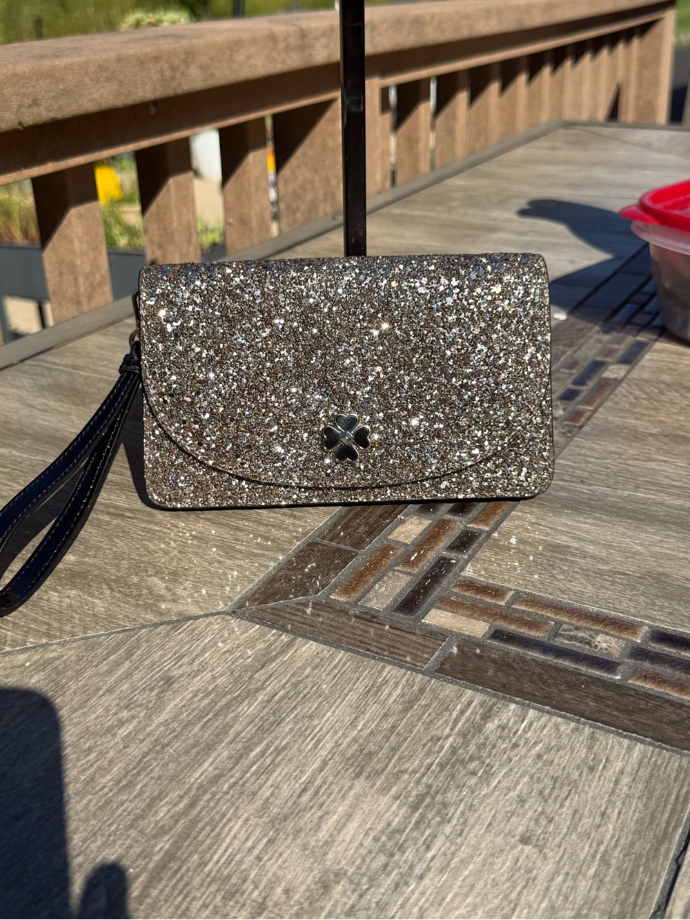 NWT Kate Spade New York Odette Glitter Multifunctional Wristlet Clutch - Picture 3 of 10